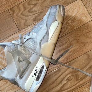 Jordan 4 off white still good to worn